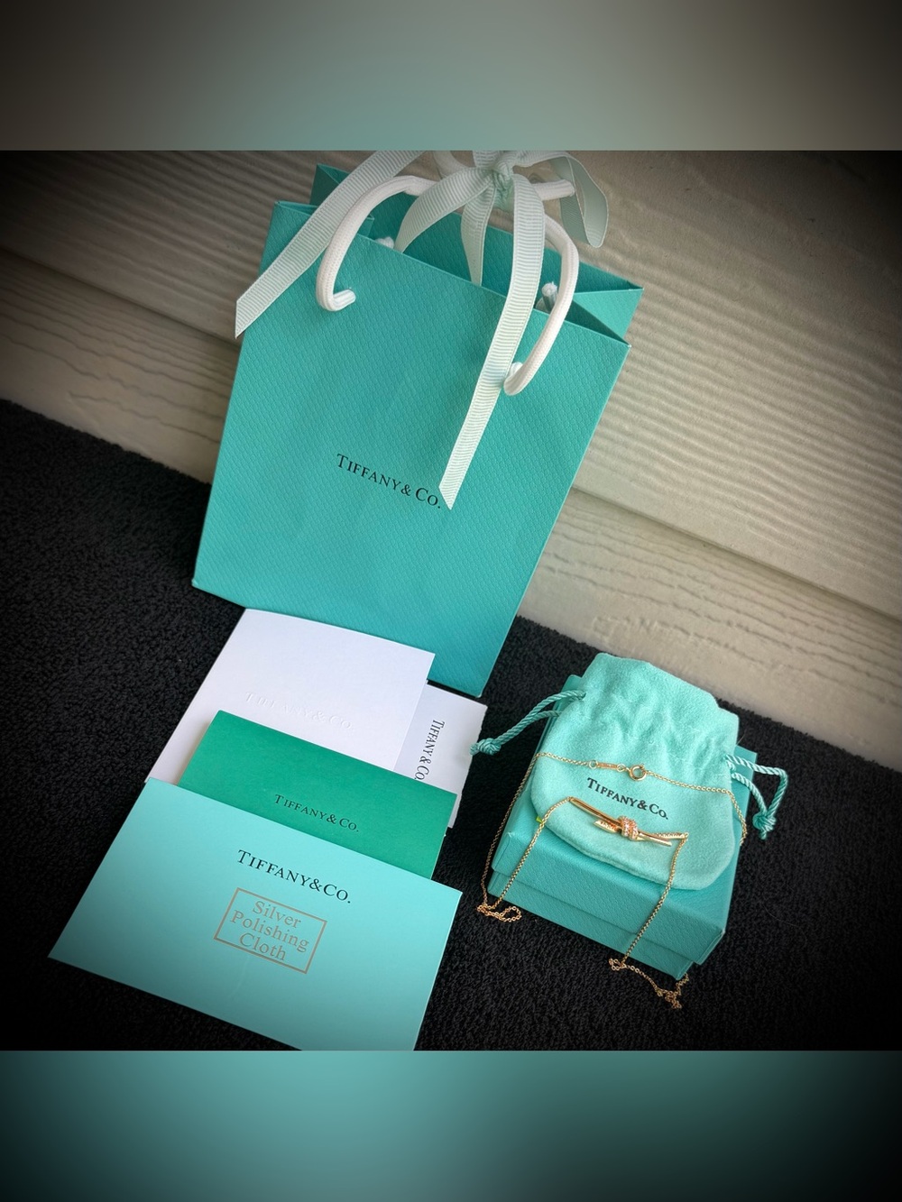 Tiffany Knot Pendant in 18k Rose Gold with Diamonds ***NEW***